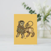 Zodiac: Leo, 1482 Postkarte (Stehend Vorderseite)