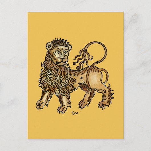 Zodiac: Leo, 1482 Postkarte (Vorderseite)