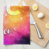 Zodiac : Leo Candy Space Geschirrtuch (Viertel Falte)