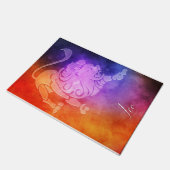 Zodiac: Leo Colorful Candy Colors Fußmatte (Schrägansicht)
