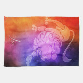Zodiac: Leo Colorful Candy Colors Geschirrtuch (Horizontal)