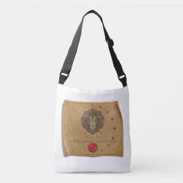 Zodiac - Leo - Cross Body Tote Bag Tragetaschen Mit Langen Trägern