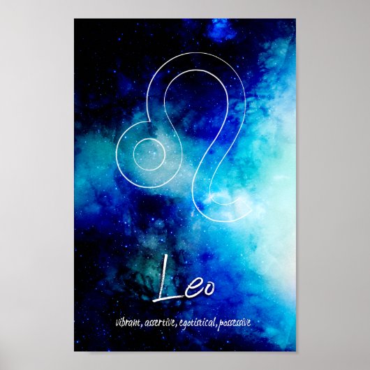 Zodiac : Leo-Eigenschaften Poster (Vorne)