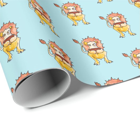 Zodiac Leo Geschenkpapier (Rolleneckpunkt)