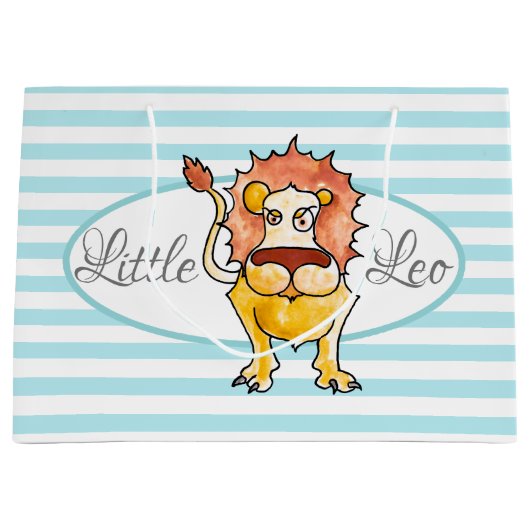Zodiac Leo Große Geschenktüte (Vorderseite)