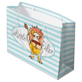 Zodiac Leo Große Geschenktüte (Rückseite Schrägansicht)