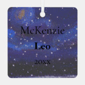 Zodiac Leo: "Ich bin zu beschäftigt beim Schlachte Ornament Aus Metall (Rückseite)