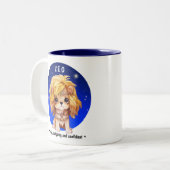 Zodiac Leo individuelle Name Zweifarbige Tasse (Vorderseite Links)