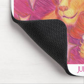 Zodiac Leo mousepad, weißer Rand Mousepad (Ecke)