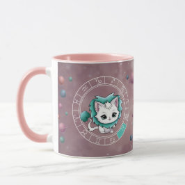 Zodiac Leo Niedlich Cat Wheel Planet Astrologie Tasse