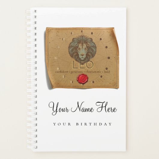 Zodiac - Leo - Personalized Day Planner Planer (Vorderseite)