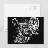 Zodiac Leo Postkarte (Vorne/Hinten)