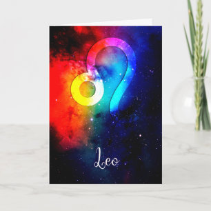 Zodiac : Leo Rainbow Space Karte