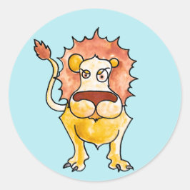 Zodiac Leo Runder Aufkleber