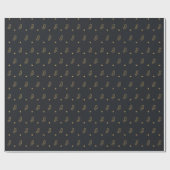 Zodiac Leo Sign Wrapping Paper Geschenkpapier (Flach)
