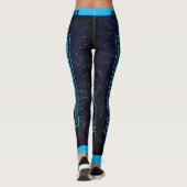 Zodiac Leo Star Karte Leggings (Rückseite)