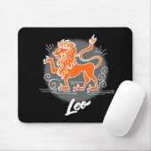 Zodiac Leo Symbol Mousepad (Mit Mouse)