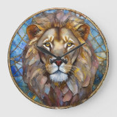 Zodiac - Leo the Lion Große Wanduhr (Vorderseite)