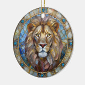 Zodiac - Leo the Lion Keramik Ornament (Links)