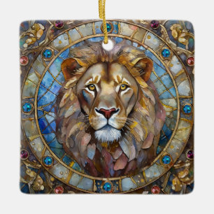 Zodiac - Leo the Lion Keramikornament