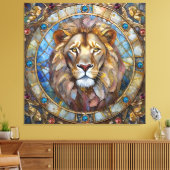 Zodiac - Leo the Lion Leinwanddruck (Insitu (Wohnzimmer))