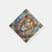 Zodiac - Leo the Lion Serviette (Ecke)
