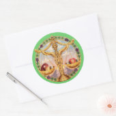 Zodiac Libra - Anpassen! Runder Aufkleber (Umschlag)