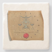 Zodiac - Libra - Coaster Steinuntersetzer (Vorderseite)