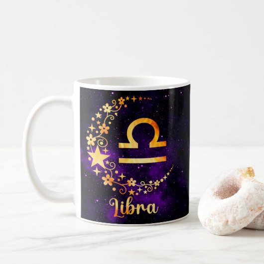 Zodiac Libra Design Tasse Cup (Mit Donut)