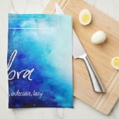 Zodiac : Libra-Eigenschaften Geschirrtuch (Viertel Falte)