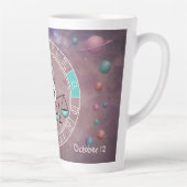 Zodiac Libra Niedlich Cat Wheel Planet Astrologie Milchtasse (Rechts)