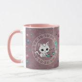Zodiac libra Niedlich Cat Wheel Planet Astrologie Tasse (Links)