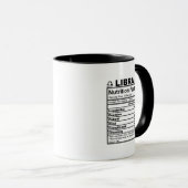 Zodiac Libra Nutrition Fakte Tasse (VorderseiteRechts)