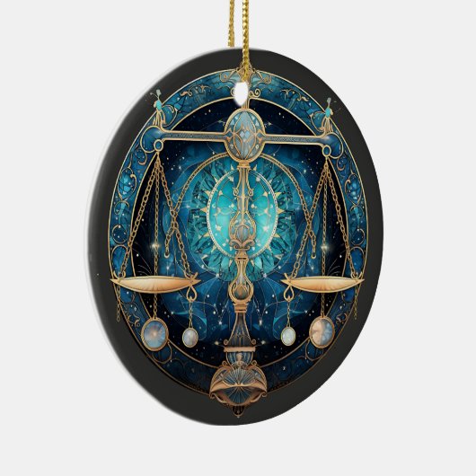 Zodiac Libra Personalisiert Astrologie Ornament (Rechts)