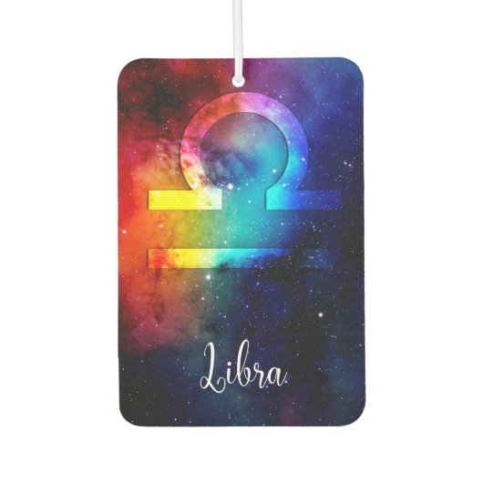 Zodiac : Libra Rainbow Space Autolufterfrischer (Vorderseite)