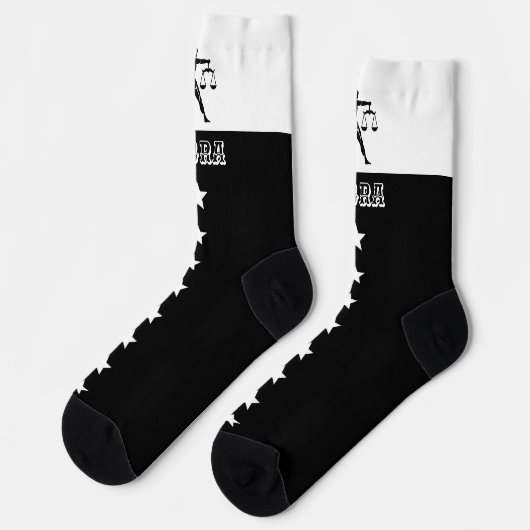 Zodiac Libra-Zeichen Socken (Linkes Detail)