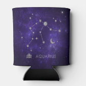 Zodiac Lila Aquarius | Astrologie Horoskop Dosenkühler (Rückseite)