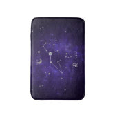 Zodiac Lila Leo | Kosmisches Astrologie Horoskop Badematte (Vorderseite Vertikal)