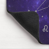 Zodiac Lila Leo | Kosmisches Astrologie Horoskop Mousepad (Ecke)