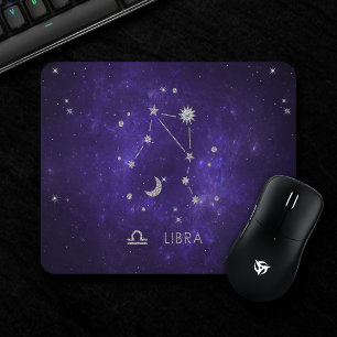 Zodiac Lila Libra   Kosmisches Astrologie Horoskop Mousepad