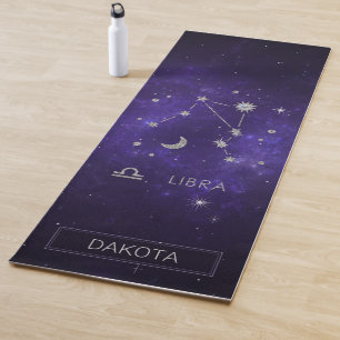 Zodiac Lila Libra Kosmisches Astrologie Horoskop Yogamatte
