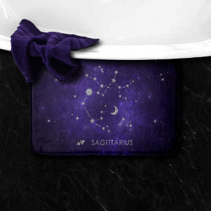 Zodiac Lila Sagittarius Astrologie Horoskop Badematte