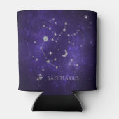 Zodiac Lila Sagittarius | Astrologie Horoskop Dosenkühler (Rückseite)