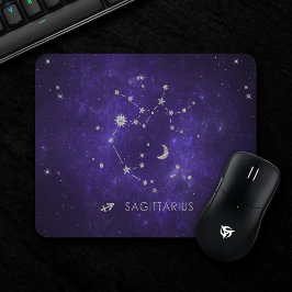 Zodiac Lila Sagittarius | Astrologie Horoskop Mousepad