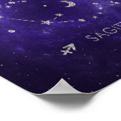Zodiac Lila Sagittarius | Astrologie Horoskop Poster (Ecke)