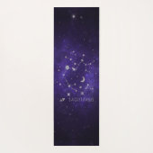 Zodiac Lila Sagittarius | Astrologie Horoskop Yogamatte (Rückseite)