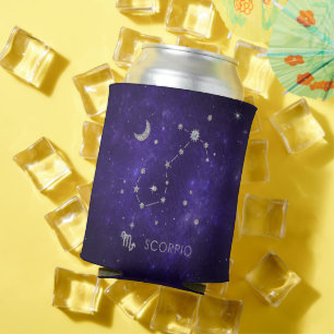Zodiac Lila Scorpio Kosmisches Astrologie Horosk Dosenkühler