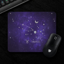 Zodiac Lila Taurus | Kosmisches Astrologie Horosko Mousepad