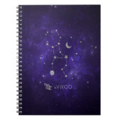 Zodiac Lila Virgo | Kosmisches Astrologie Horoskop Notizblock (Vorderseite)