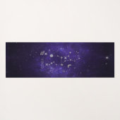 Zodiac Lila Virgo | Kosmisches Astrologie Horoskop Yogamatte (Rückseite (Horizontal))